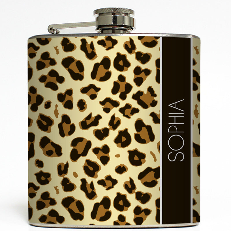 African Safari - Personalized Cheetah Flask