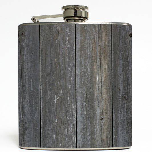 Old Barn Door - Faux Reclaimed Wood Flask