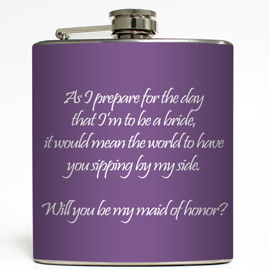 Will You Be My Bridesmaid? - Wedding Flask