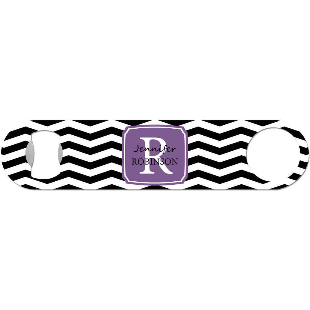 Chevron Monogram - Personalized Bottle Opener