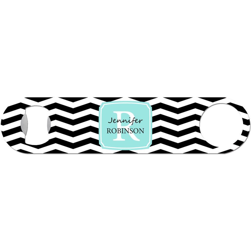 Chevron Monogram - Personalized Bottle Opener