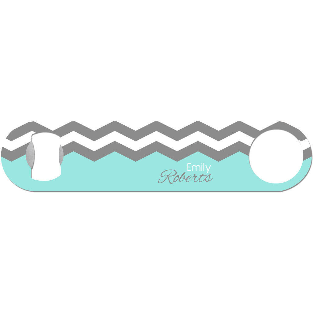 Charlotte - Personalized Chevron Bottle Opener