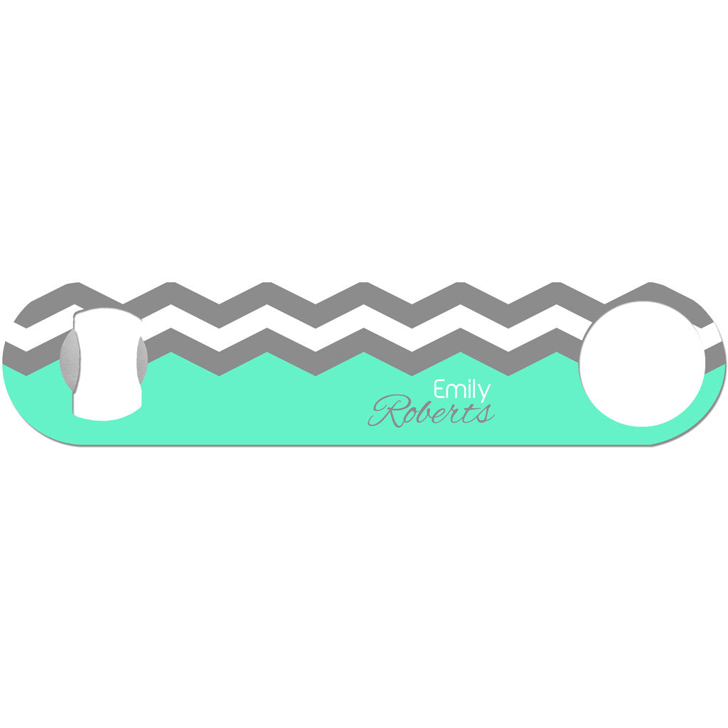 Charlotte - Personalized Chevron Bottle Opener