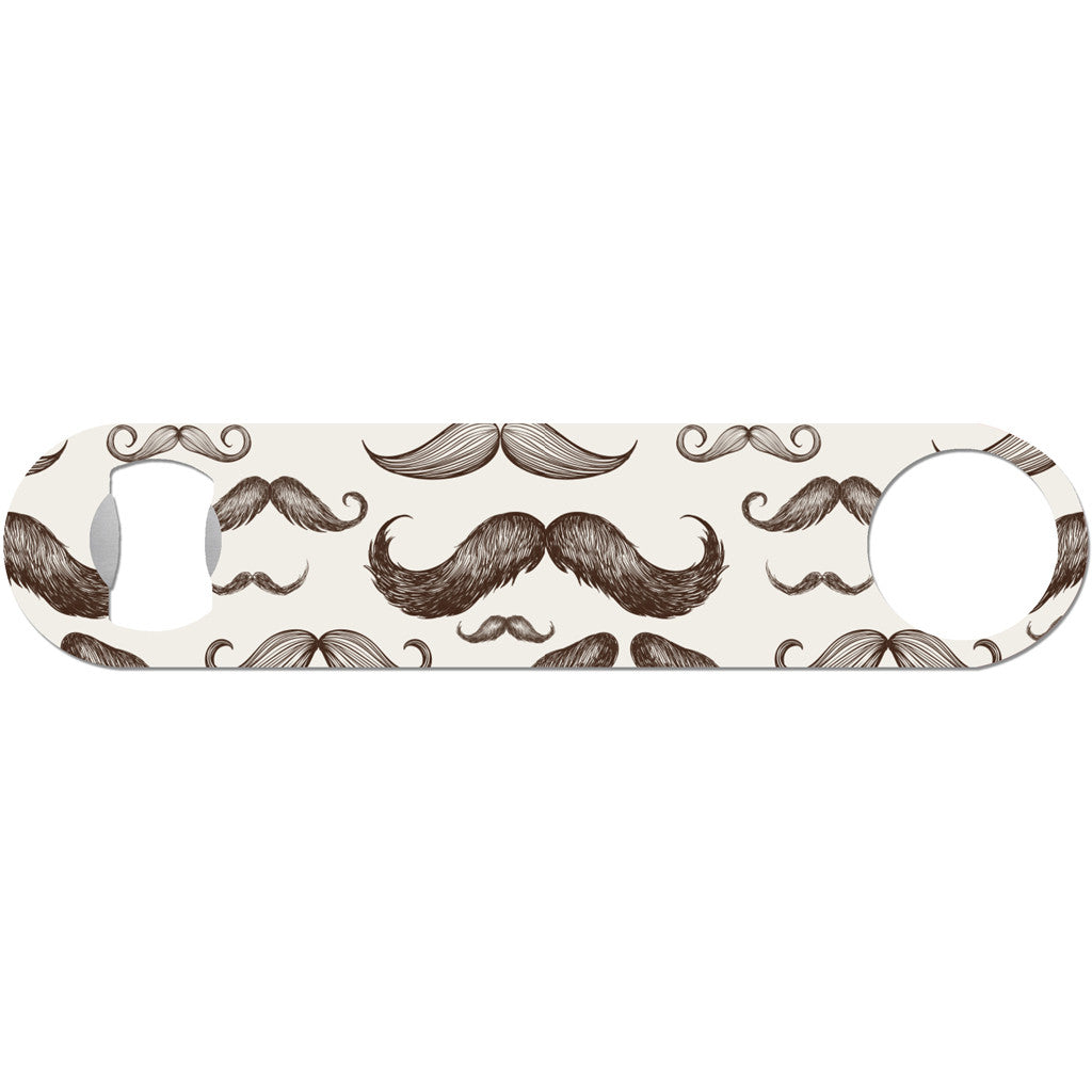 Burgundy - Retro Mustache Bottle Opener