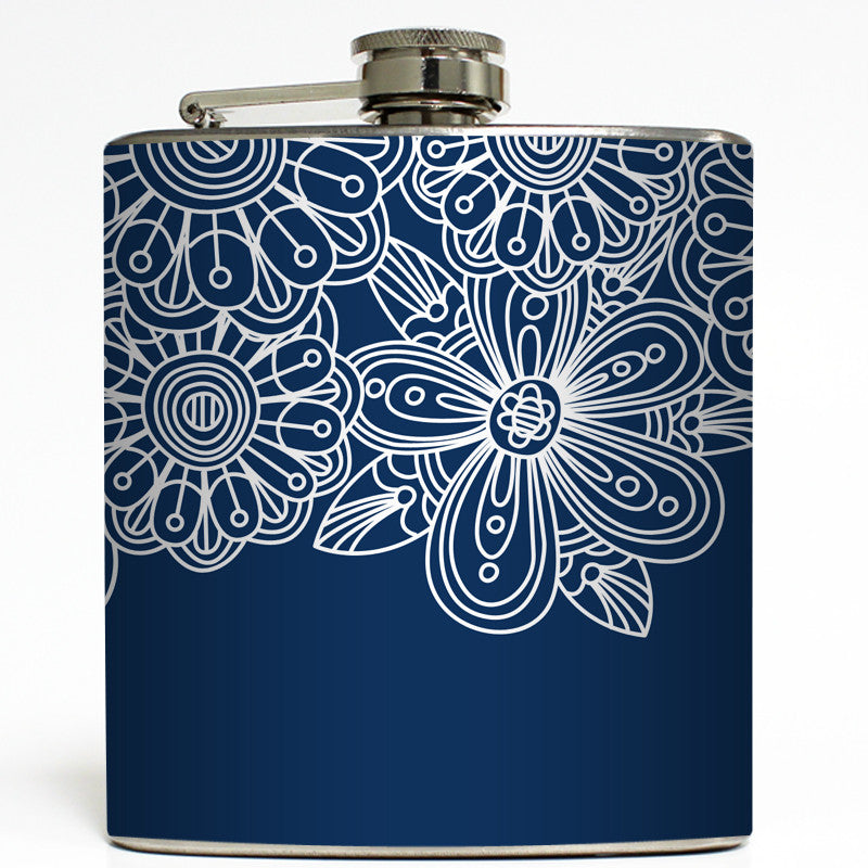 Victoria - White Flower Flask