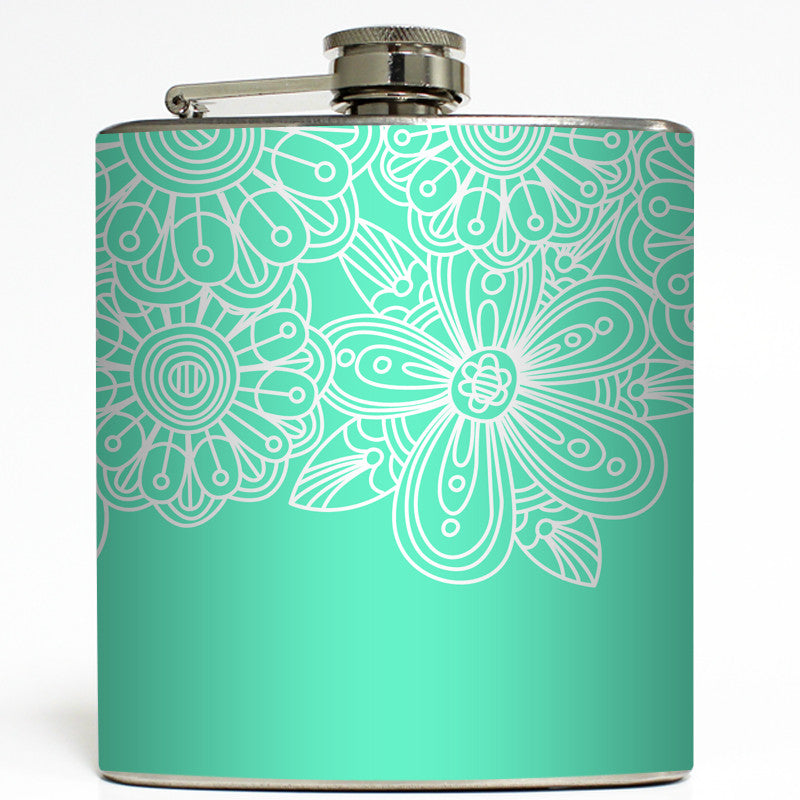 Victoria - White Flower Flask