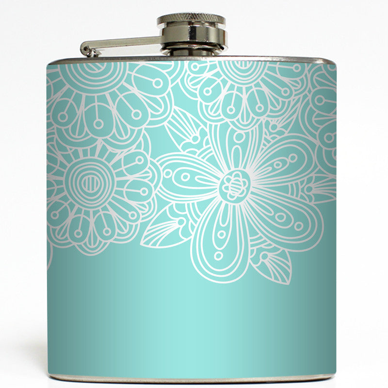 Victoria - White Flower Flask