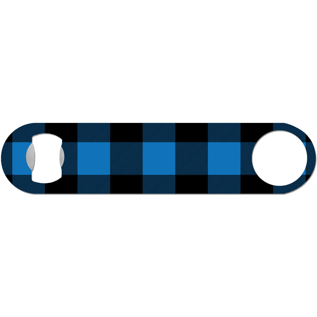 Blue & Black Buffalo Plaid - Lumberjack Bottle Opener