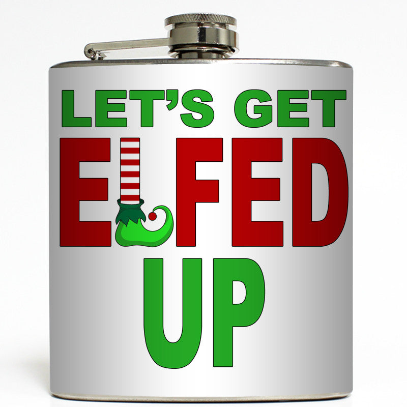 Elfed Up - Funny Christmas Flask