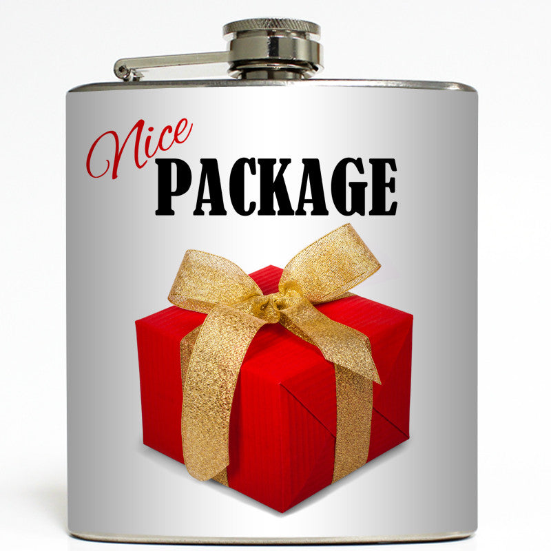 Nice Package - Funny Christmas Flask