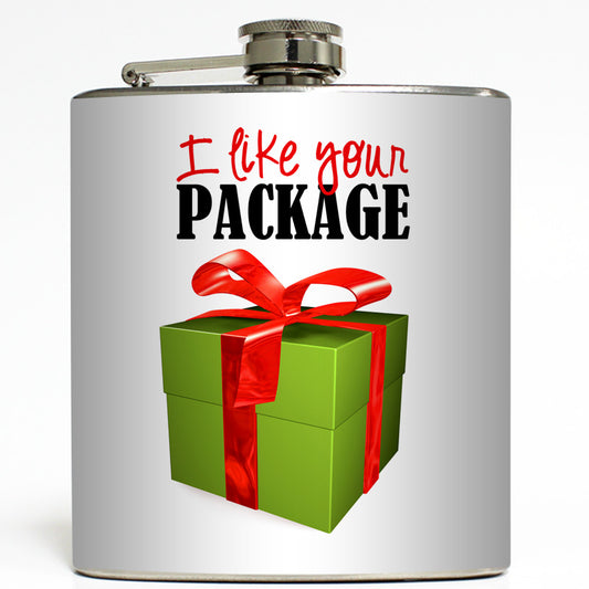 I Like Your Package - Funny Christmas Flask