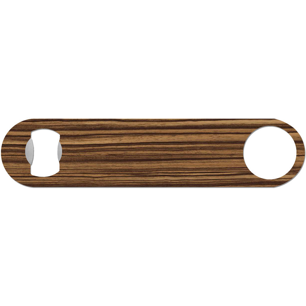 Zebrawood - Faux Wood Bottle Opener