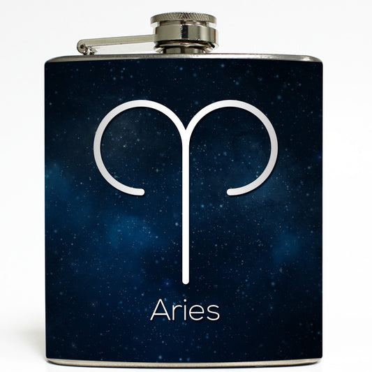 Aries - Astrology Zodiac Sign Flask